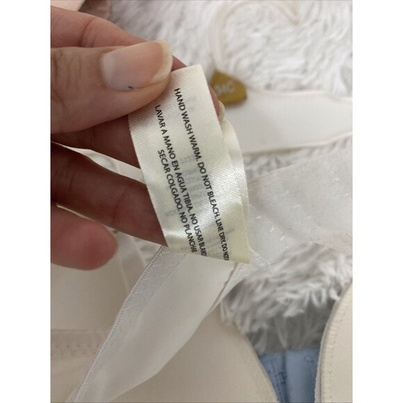 Jessica Simpson Push Up Bra Size 34C 3 Pack Lace Soft Underware Pink Beige Blue - Picture 10 of 11